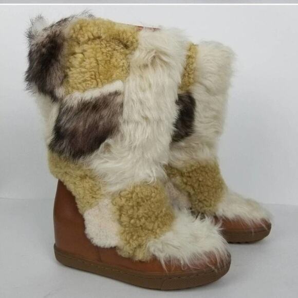 Coach Morton calf leather and sheep fur shearling boots size 5 new!!!! - Picture 6 of 11